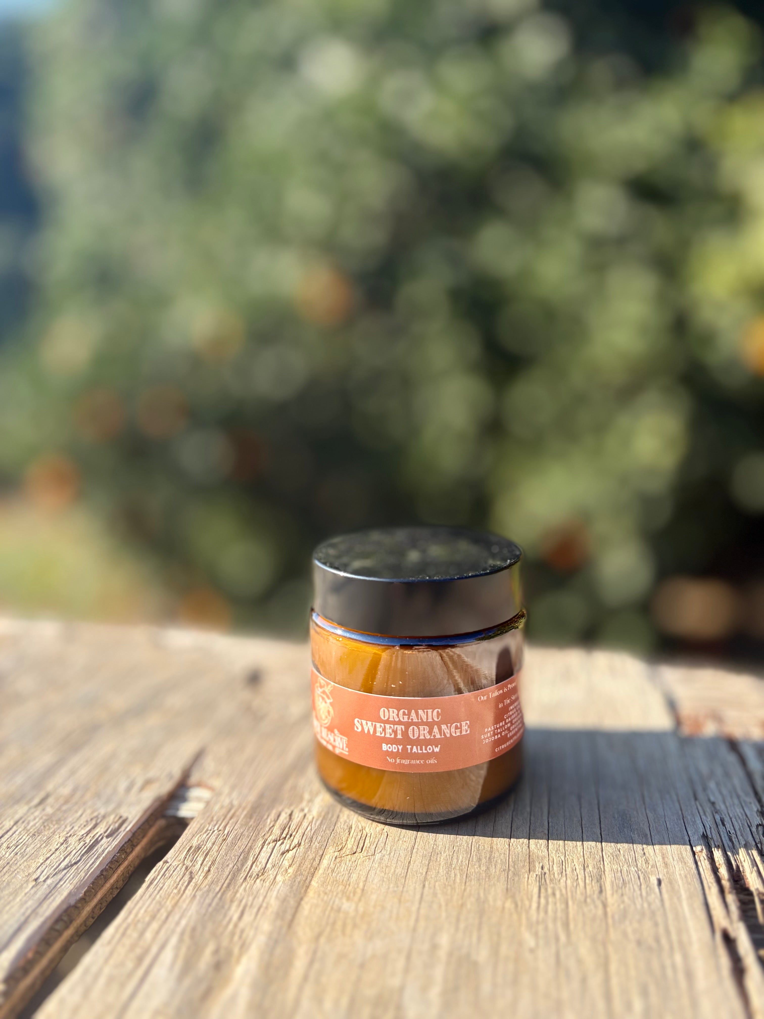 Sweet Orange &amp; Jojoba Tallow Body Balm (4oz Jar)