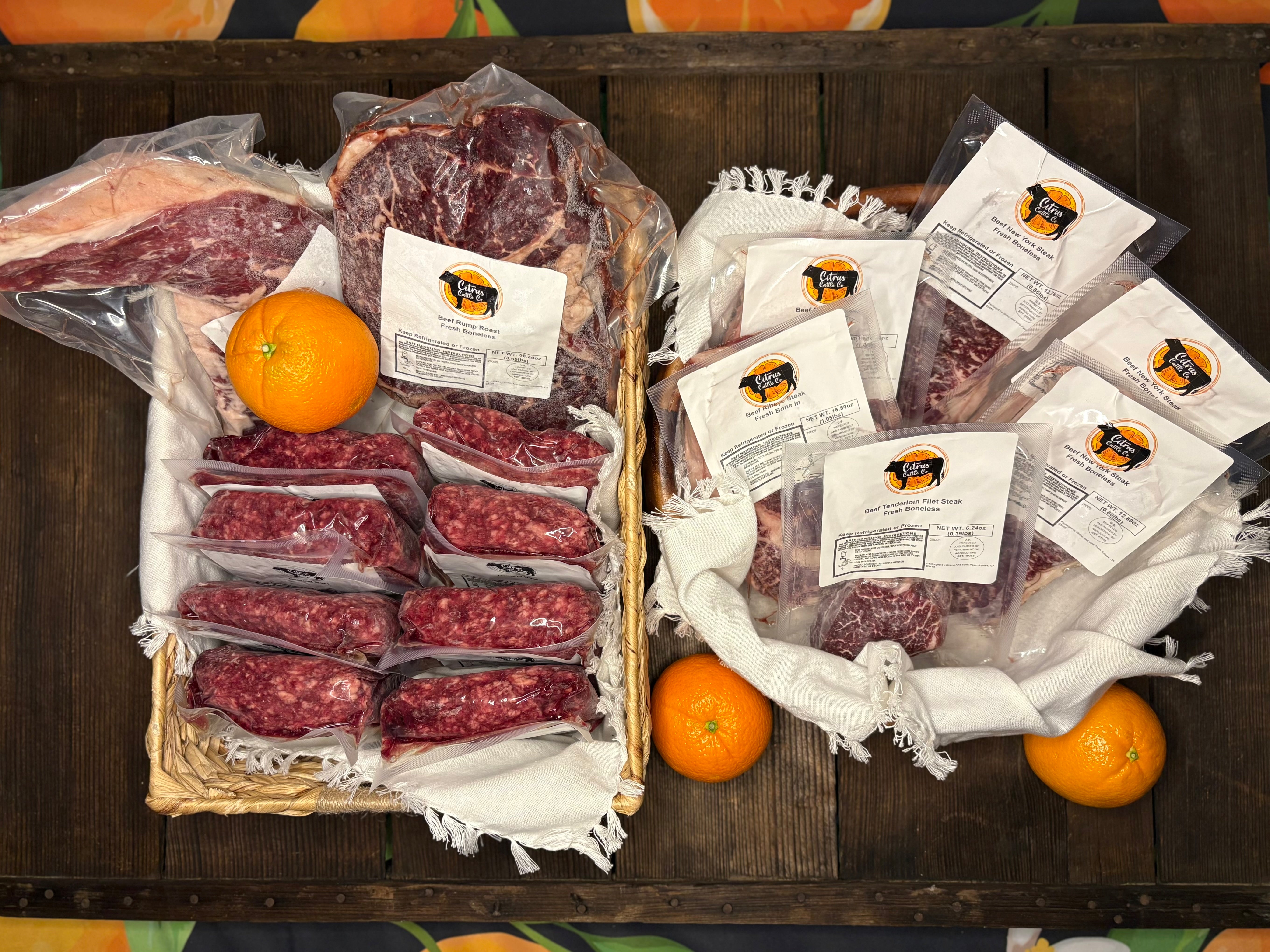 Citrus Beef Sampler Box 20lbs